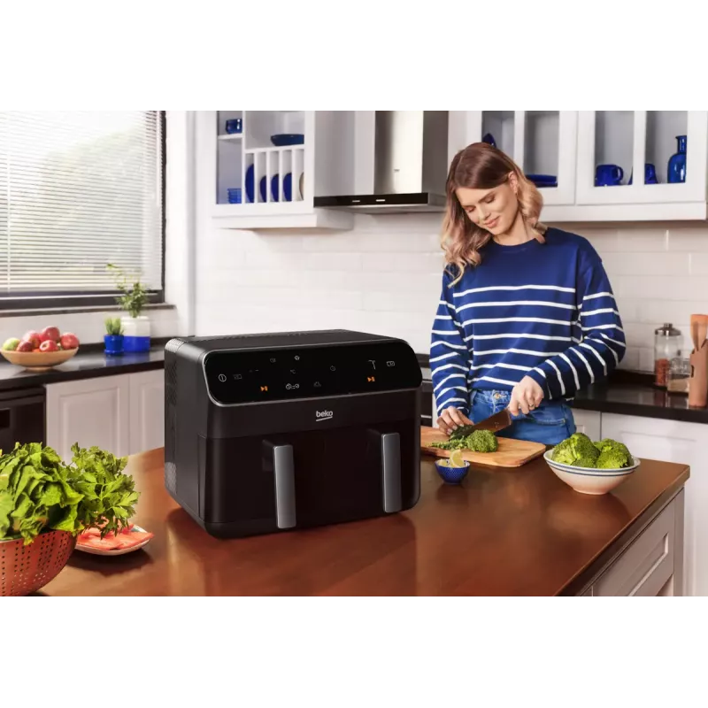 Hot air fryer Beko FRL5388B ExpertFry 8.5L 2400W Black Touch Control