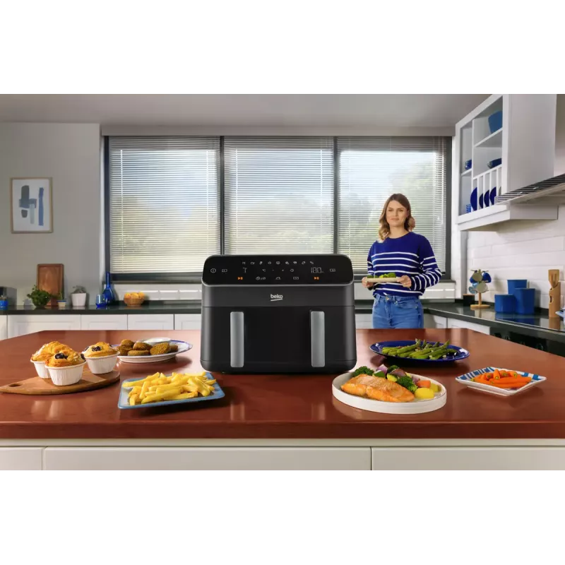 Hot air fryer Beko FRL5388B ExpertFry 8.5L 2400W Black Touch Control