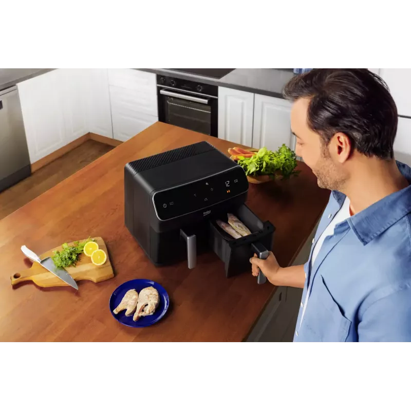 Hot air fryer Beko FRL5388B ExpertFry 8.5L 2400W Black Touch Control