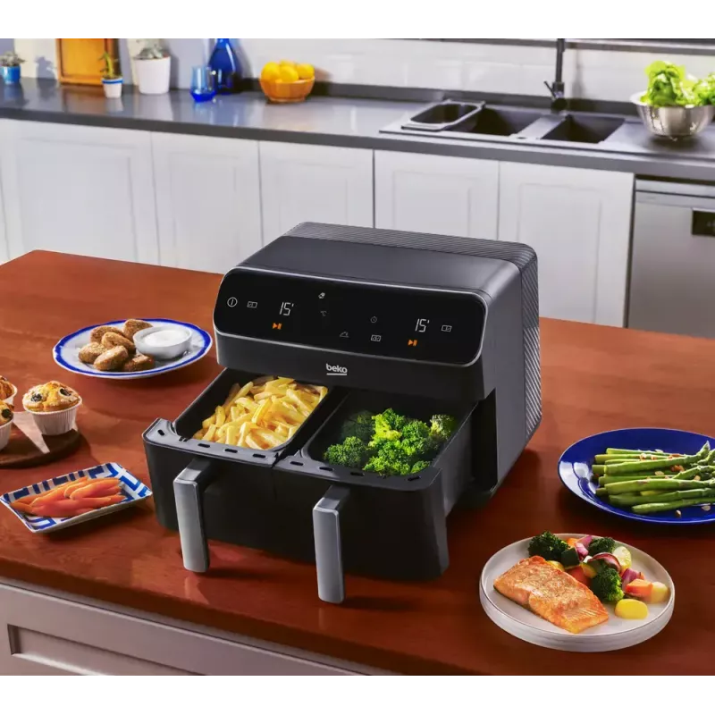 Hot air fryer Beko FRL5388B ExpertFry 8.5L 2400W Black Touch Control