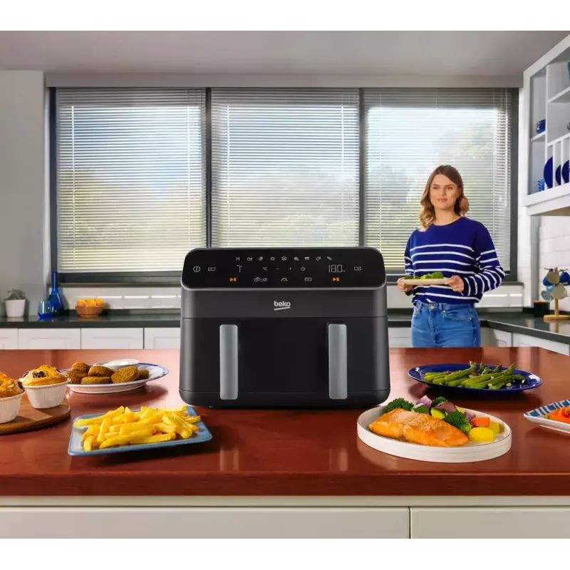 Hot air fryer Beko FRL5388B ExpertFry 8.5L 2400W Black Touch Control