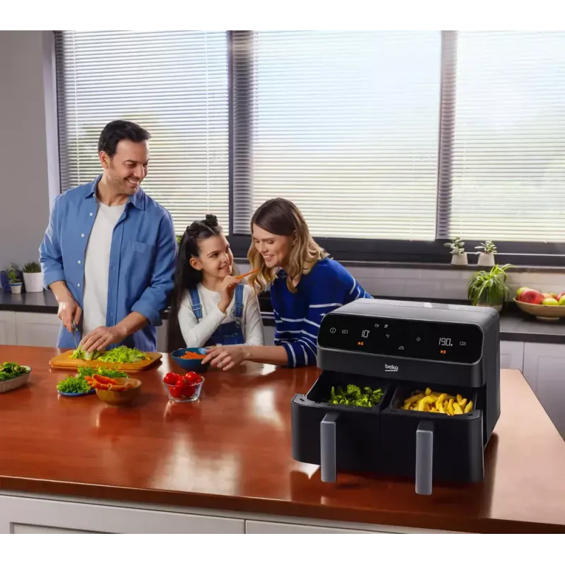 Hot air fryer Beko FRL5388B ExpertFry 8.5L 2400W Black Touch Control
