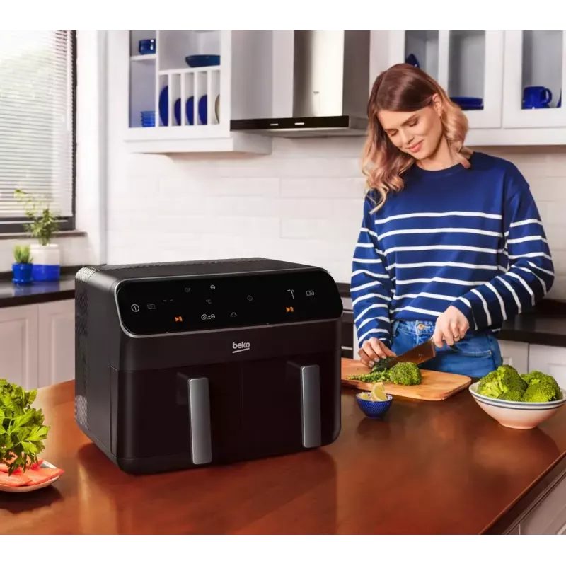Hot air fryer Beko FRL5388B ExpertFry 8.5L 2400W Black Touch Control