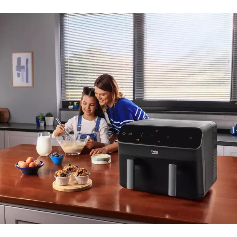 Hot air fryer Beko FRL5388B ExpertFry 8.5L 2400W Black Touch Control