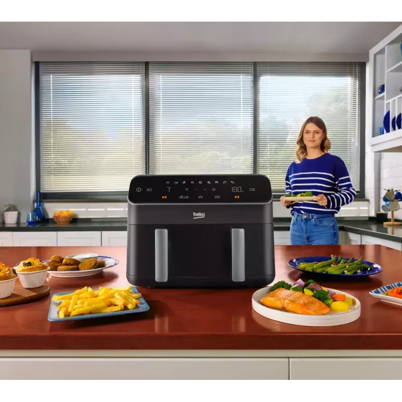 Hot air fryer BEKO FRL3374B 7.6L 1750W Black touch control, 9 programs, 35–200°C