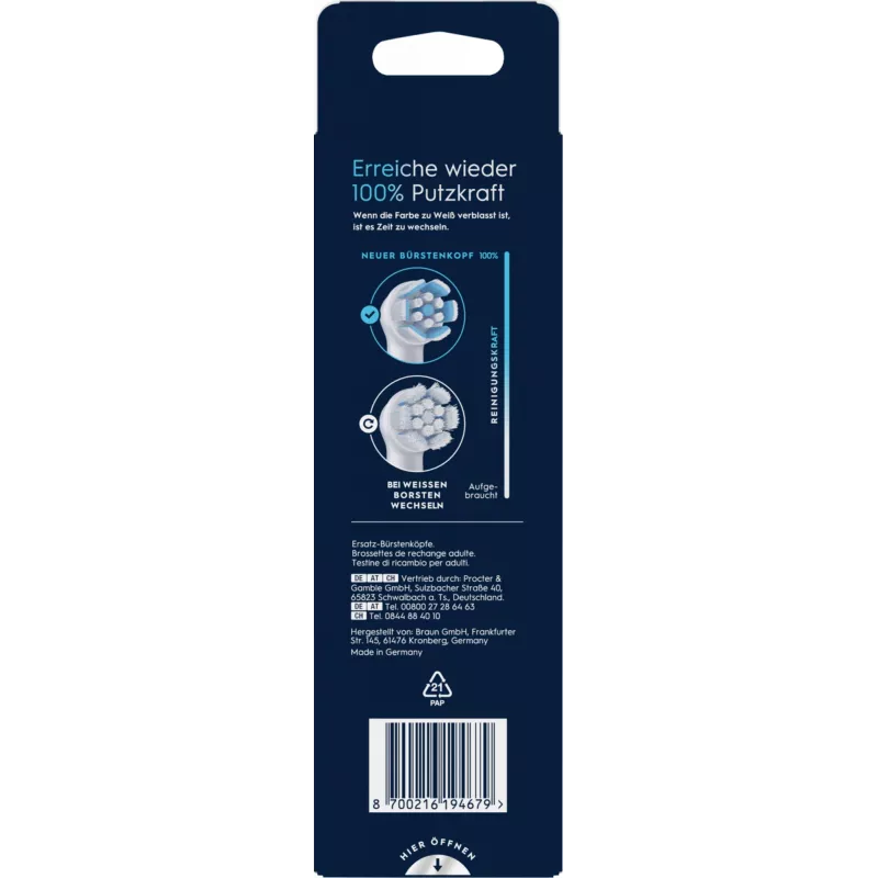 Oral-B toothbrush head 6 pc(s) White