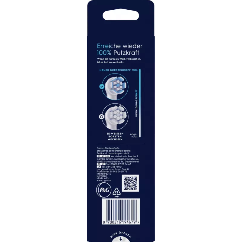 Oral-B toothbrush head 6 pc(s) White