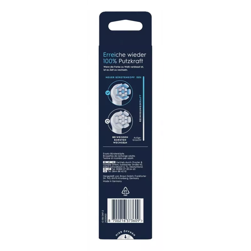 Electric toothbrush replacement heads Oral-B iO Gentle Cleaning White, 2-pack