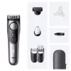 Beard trimmer BRAUN BeardTrimmer 9 80789785, 20 length steps, 0.5–20 mm, AC/Battery, Wet & Dry, Grey