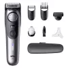 Beard trimmer BRAUN BeardTrimmer 9 80789785, 20 length steps, 0.5–20 mm, AC/Battery, Wet & Dry, Grey