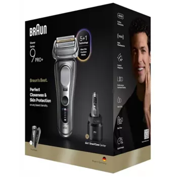 Foil shaver Braun Series 9 Pro+ 9675cc Grey Silver Stainless Steel