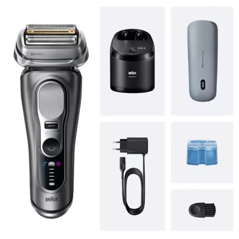 Foil shaver Braun Series 9 Pro+ 9675cc Grey Silver Stainless Steel
