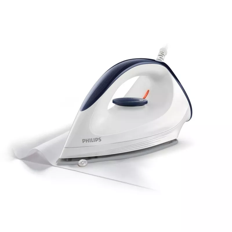 Philips GC160/02 Dry iron, Dry iron, DynaGlide soleplate, 1.8 m, White, 1200 W