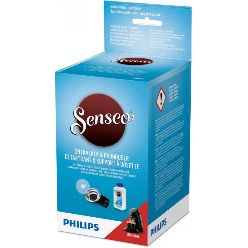 Senseo CA6522/01 Original Padholder with Liquid Descaler