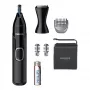 Nose trimmer Philips 5000 NT5650/16 — battery-powered, AA, waterproof, stainless steel blades, 3 combs, travel pouch