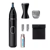 Nose trimmer Philips 5000 NT5650/16 — battery-powered, AA, waterproof, stainless steel blades, 3 combs, travel pouch