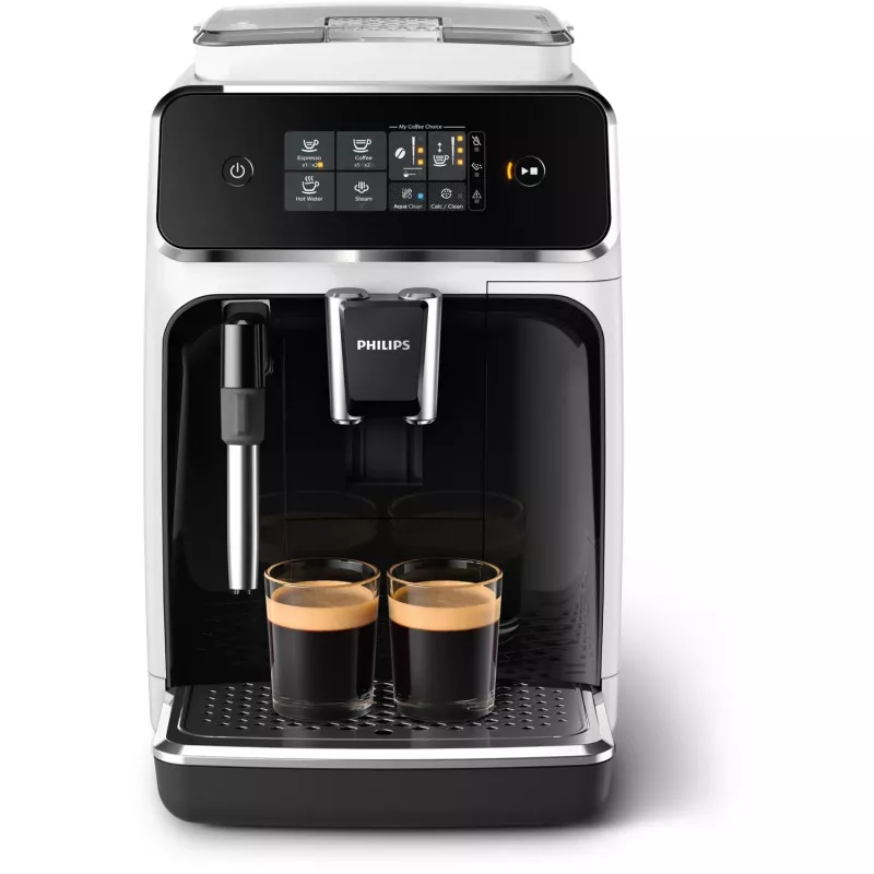 Espresso machine Philips Series 2200 EP2223/40 fully-automatic, 1.8 L water tank, built-in grinder, 2 spouts, 1500 W, black