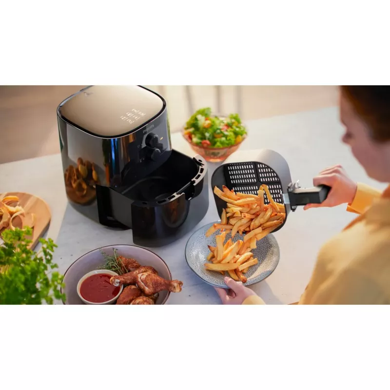 Philips 3000 series HD9200/90 Airfryer L, Hot air fryer, 4.1 L, 0.8 kg, Rapid Air, 80 °C, 200 °C