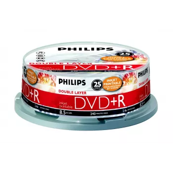Philips DVD+R DR8I2B25F/00, 25 pc(s), 8.5 GB