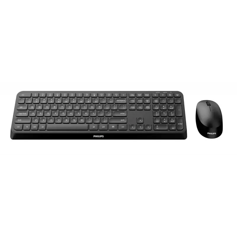 Philips 3000 series SPT6307B/31 keyboard Mouse included Universal RF Wireless QWERTY English Black