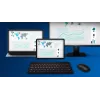 Philips 6000 series SPT6607B/31 keyboard Mouse included Universal RF Wireless + Bluetooth Black
