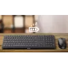 Philips 6000 series SPT6607B/31 keyboard Mouse included Universal RF Wireless + Bluetooth Black