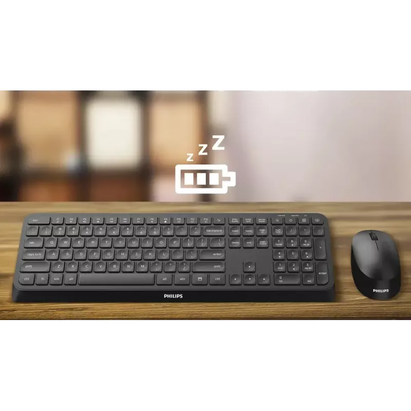 Wireless Ambidextrous Optical Mouse Philips SPK7307WL/00 — RF Wireless, 1600 DPI, 3 Buttons, White