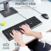 Trust Primo keyboard Mouse included Universal USB AZERTY Belgian Black