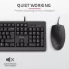 Trust Primo keyboard Mouse included Universal USB AZERTY Belgian Black