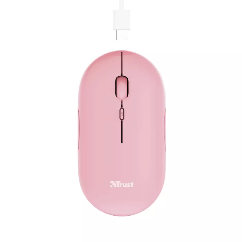 Trust Puck mouse Office Ambidextrous RF Wireless + Bluetooth Optical 1600 DPI