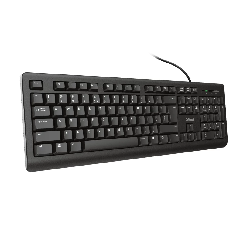 Trust Primo keyboard Universal USB AZERTY Belgian Black