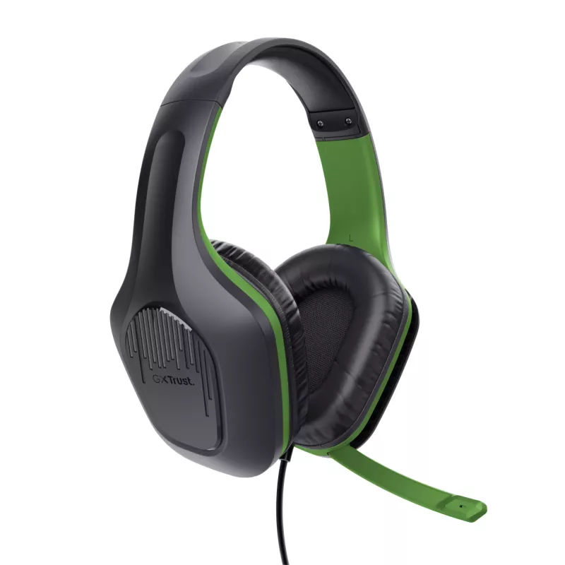 Trust GXT 415X ZIROX Headset Wired Head-band Gaming Black, Green