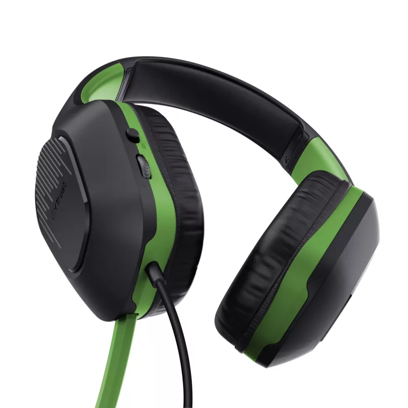 Trust GXT 415X ZIROX Headset Wired Head-band Gaming Black, Green