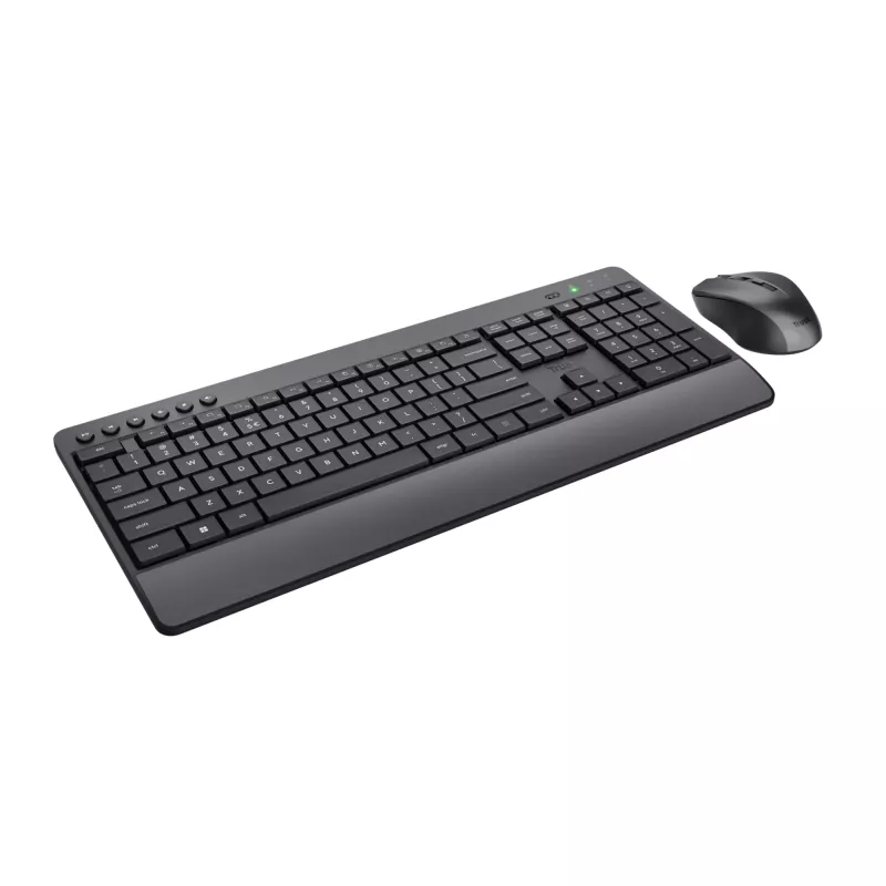 Trust Trezo keyboard Mouse included Office RF Wireless AZERTY Belgian Black
