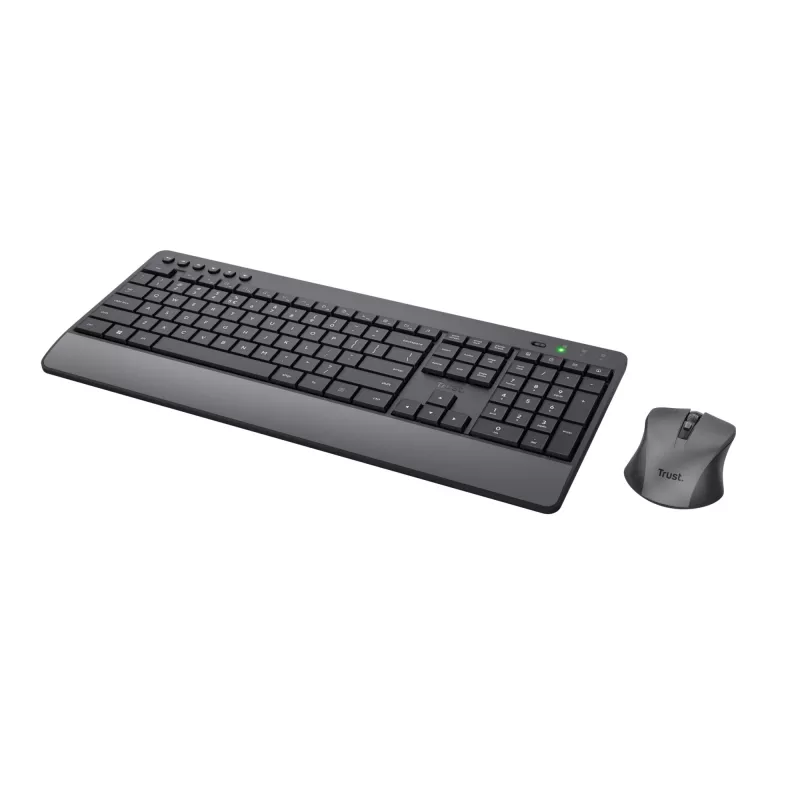 Trust Trezo keyboard Mouse included Office RF Wireless AZERTY Belgian Black