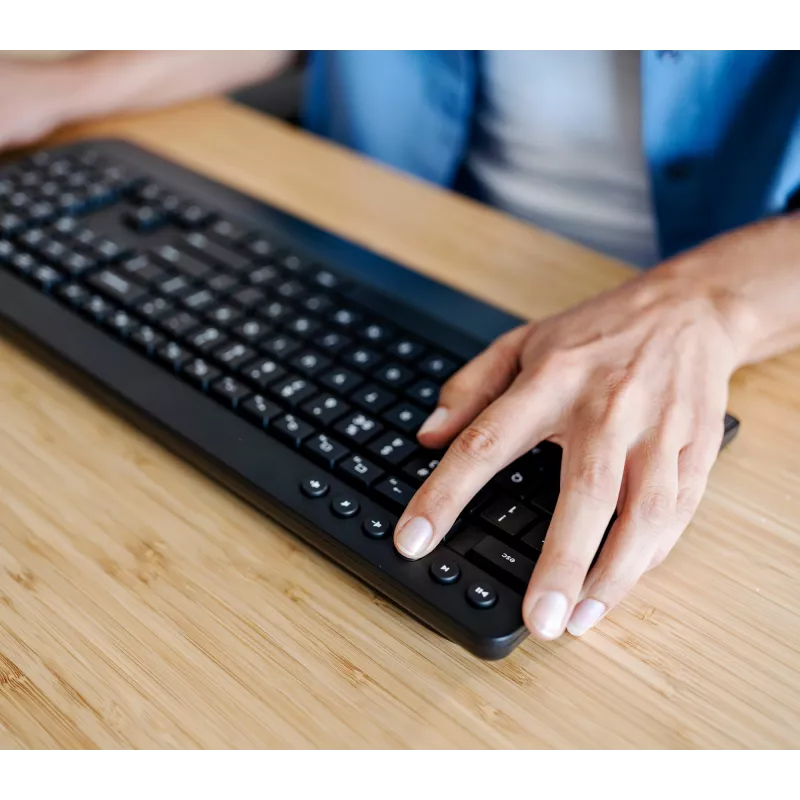 Trust Trezo keyboard Mouse included Office RF Wireless AZERTY Belgian Black