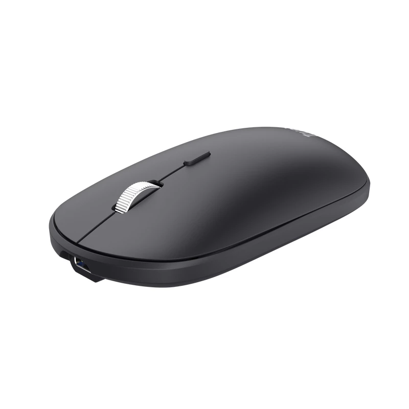 Trust Lyra keyboard Mouse included Office RF Wireless + Bluetooth AZERTY Belgian Black
