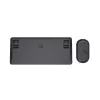 Trust Lyra keyboard Mouse included Office RF Wireless + Bluetooth AZERTY Belgian Black