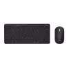 Trust Lyra keyboard Mouse included Office RF Wireless + Bluetooth AZERTY Belgian Black