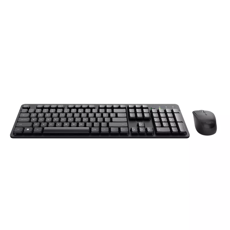 Trust Ody II keyboard Mouse included Office RF Wireless AZERTY Belgian Black