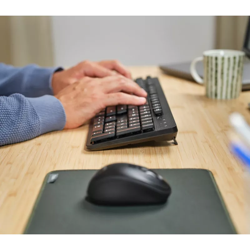 Trust Ody II keyboard Mouse included Office RF Wireless AZERTY Belgian Black