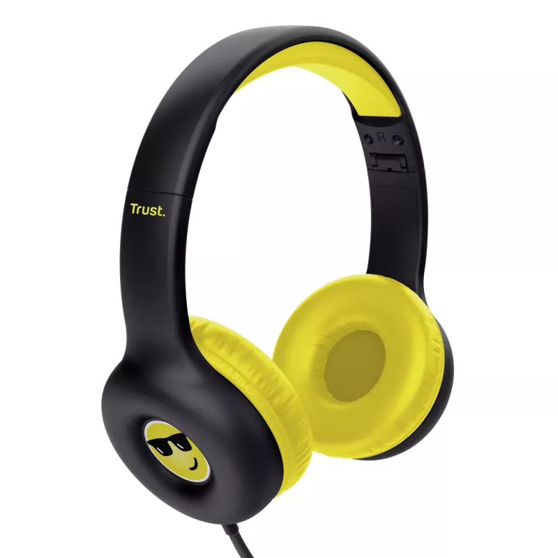 Trust Nouna Headset Wired Head-band Calls/Music Black, Yellow