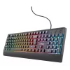 Trust GXT 792 Quadrox keyboard Mouse included Gaming USB QWERTY Belgian Black