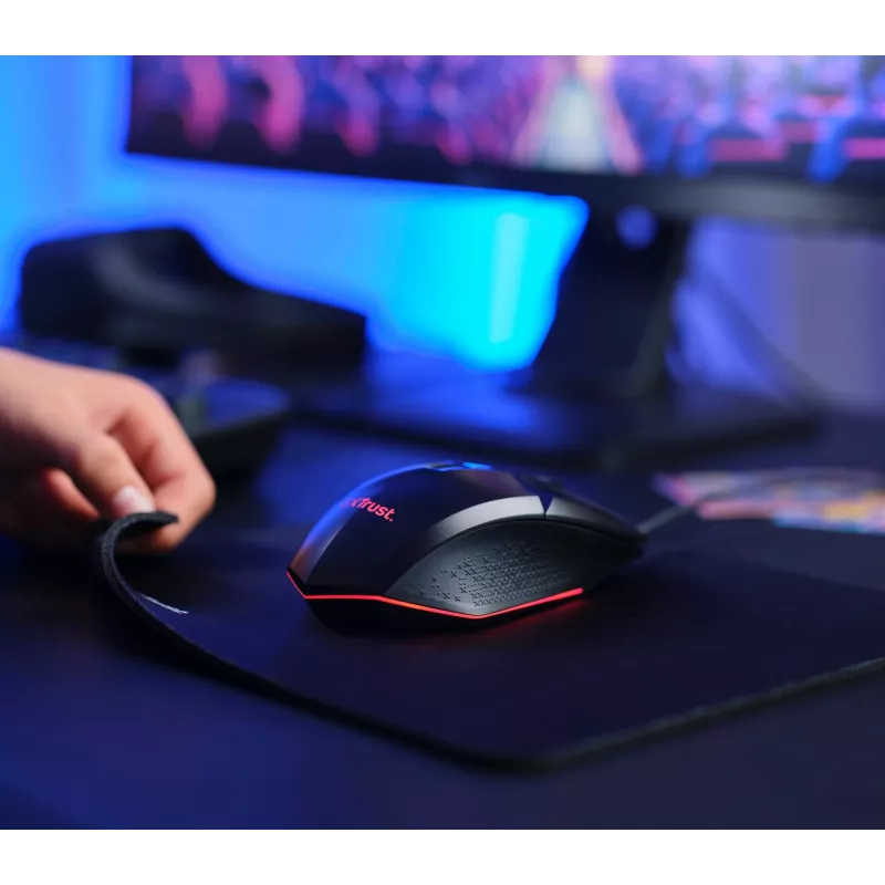 Trust GXT 792 Quadrox keyboard Mouse included Gaming USB QWERTY Belgian Black