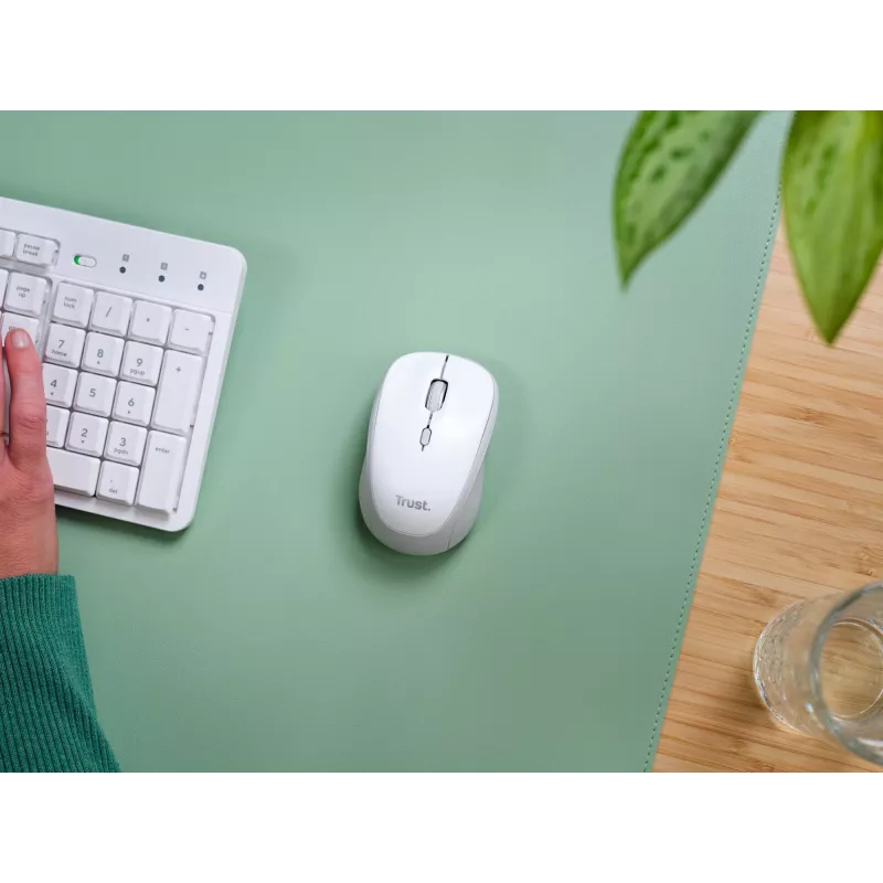 Trust Yvi+ mouse Universal Ambidextrous RF Wireless + Bluetooth Optical 1600 DPI