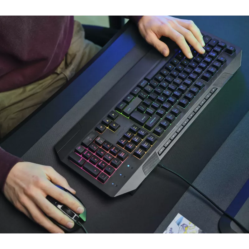 Trust GXT 836 Evocx keyboard Gaming USB AZERTY Belgian Black