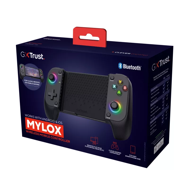 Trust GXT 735G Mylox Grey Bluetooth Gamepad Analogue / Digital Android, iOS