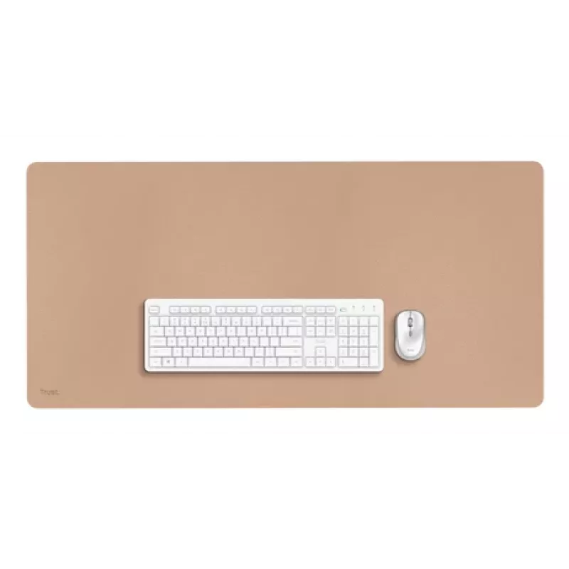 Trust Benya XXL desk pad Polyvinyl chloride (PVC) Beige