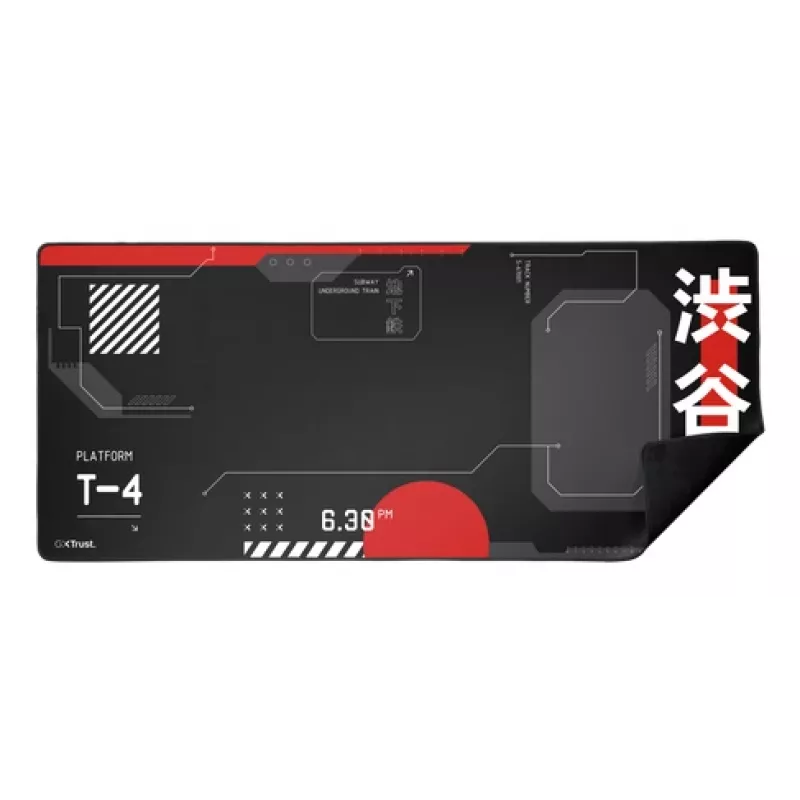 Gaming mouse pad TRUST GXT 759 XXL — 900×400 mm, PET, black/red