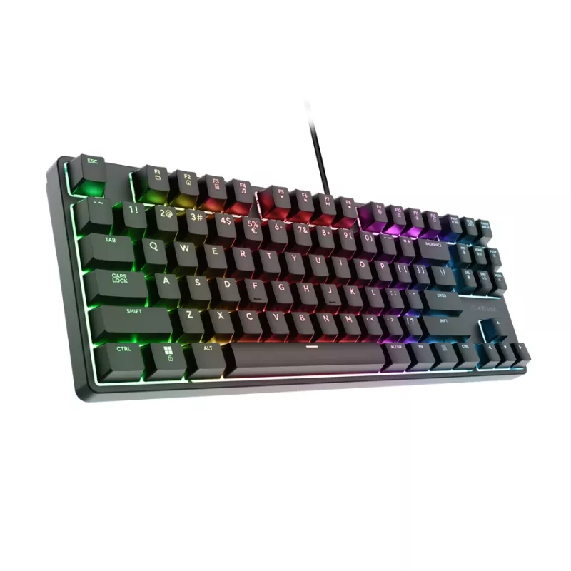 Trust GXT 864 Cada keyboard Gaming USB QWERTY English Black